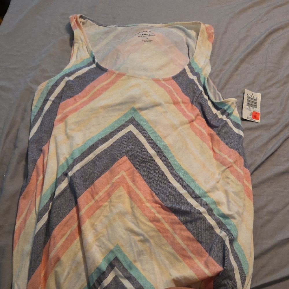 Colorful Chevron Long Dress